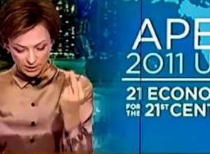TV host fired for showing middle finger