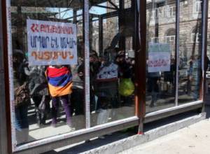 Sitting strike at park for uncertain period