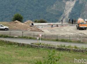 Temporary structure in Halidzor