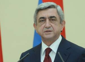 Congratulatory address  by  Serzh Sargsyan