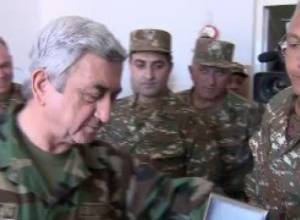 Սերժ Սարգսյանը Արցախում այցելել էր վիրավոր զինվորներին