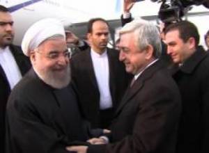 Իրանի նախագահի դիմավորում