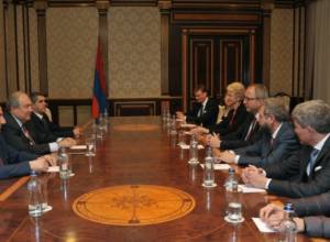 Armen Sarkissian hosts delegation led by President of German Constitutional Court
