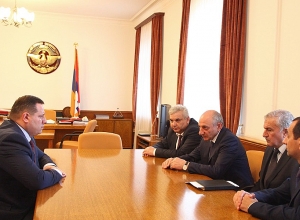 Bako Sahakyan receives Chairman of Investigative Committee of Armenia