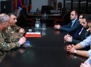 Карен Абраамян принял группу ответственных по информационной сфере РА