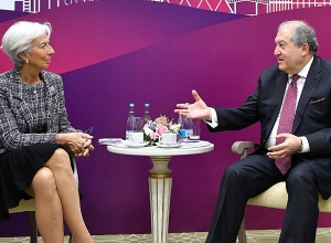 Նախագահ Արմեն Սարգսյանը հանդիպել է Արժույթի միջազգային հիմնադրամի տնօրեն-կառավարիչին