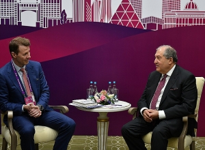 President Sarkissian meets Chair of Nokia Board of Directors