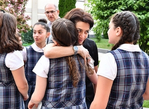 Анна Акопян приняла воспитанников национальной гимназии Сурб Степанос из Бостона