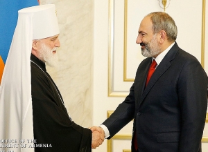 Nikol Pashinyan receives Patriarchal Exarch of All Belarus Pavel