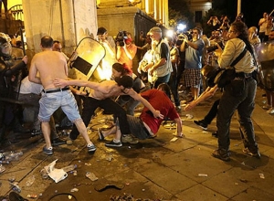 Во время столкновений в Тбилиси пострадал армянин
