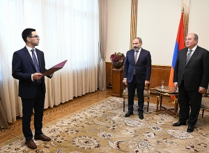 В резиденции президента состоялась церемония присяги министра юстиции Армении