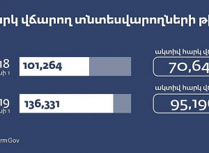 Число активных налогоплательщиков за год увеличилось на 24,5 тысяч