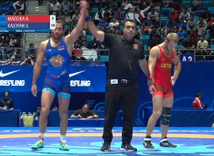 Ըմբշամարտի ԱԱ. Վարուժան Կաջոյանը հաղթանակով մեկնարկեց առաջնությունը