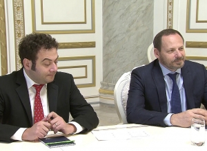 Նիկոլ Փաշինյանը հանդիպում է «Յանդեքս» ընկերության հիմնադիր և գործադիր տնօրեն Արկադի Վոլոժի հետ.