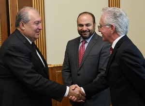 President Sarkissian receives ethnic Armenians Adrin Nazarian and Paul Krekorian