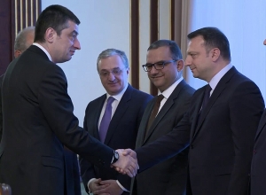Նախագահ Սարգսյանը հյուրընկալել է Վրաստանի վարչապետ Գեորգի Գախարիային
