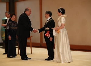 Նախագահը մասնակցել է Ճապոնիայի կայսր Նարուհիթոյի գահակալության առիթով կազմակերպված ընդունելությանը