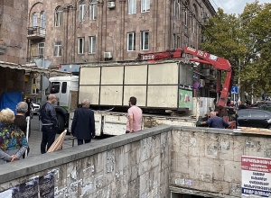 Демонтированы ряд ларьков и павильонов в  центре