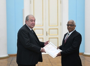 Посол Эфиопии в Армении вручил верительные грамоты президенту Саркисяну