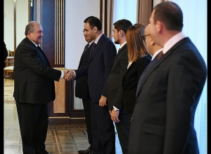 Նախագահ Արմեն Սարգսյանն ընդունել է «Ազգային օրակարգ» կուսակցության խորհրդի անդամներին