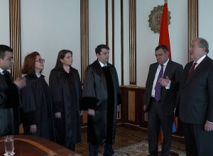 Հանրապետության նախագահի նստավայրում տեղի է ունեցել նորանշանակ դատավորների երդման արարողությունը