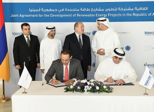 Նախագահը ներկա է գտնվել Մասդար ընկերության և ԱՆԻՖ ի միջև համաձայնագրի ստորագրման արարողությանը