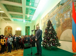 Новогодний прием у премьер-министра, организованный в честь представителей СМИ