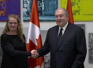 Նախագահ Արմեն Սարգսյանը հանդիպել է Կանադայի գեներալ նահանգապետ Ժուլի Պայետի հետ