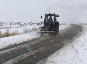 На дорогах Ашоцкого региона метель
