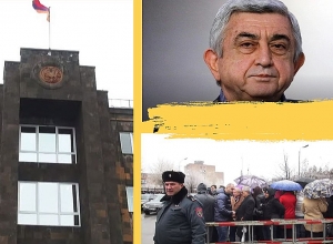 Սերժ Սարգսյանի աջակիցները դատարանի բակում են․ Ուղիղ
