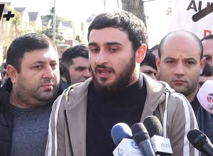 Акция автоимпортеров напротив посольства Грузии