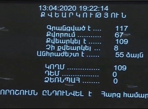 ԱԺ-ն ամբողջությամբ ընդունեց ավելի վաղ 1-ին ընթերցմամբ ընդունված նախագծերը