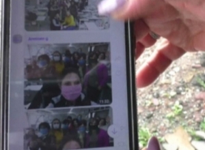 Демонстрация протеста в Артикском швейном цехе