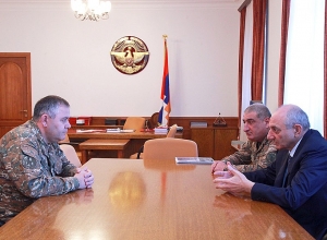 Бако Саакян принял начальника Генерального штаба Вооруженных сил Армении