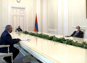 Նախագահ Արմեն Սարգսյանն ընդունել է Արցախի Հանրապետության Ազգային ժողովի նախագահին