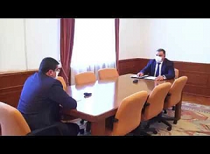 Արայիկ Հարությունյանն ընդունել է Ստեփանակերտի քաղաքապետին