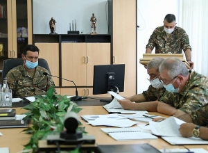 Состоялось очередное дистанционное заседание Военного совета Армии обороны НКР
