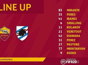 Ուղիղ. «Ռոմա» - «Սամպդորիա». Հենրիխ Մխիթարյանը մեկնարկային կազմում է