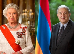 Елизавета Вторая направила послание Армену Саркисяну
