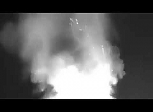 Հակառակորդի՝ զինամթերքով բեռնված մեքենաների շարասյան խոցումը