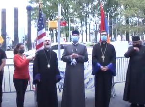 Ուղիղ․ Հայերը ՄԱԿ-ի դիմաց բողոքում են ադրբեջանական եւ թուրքական ագրեսիայի դեմ