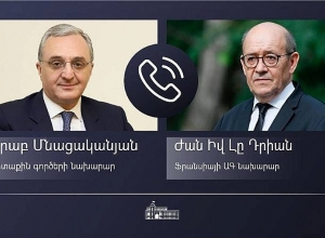 Министры иностранных дел Армении и Франции провели телефонный разговор