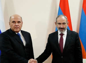 Nikol Pashinyan, Mikhail Mishustin meet in Yerevan