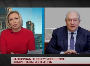 Thank you to the President of Russia Putin for organizing it - President Armen Sarkissian’s interview to Bloomberg