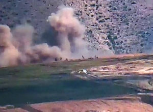 Shots of destruction of enemy forces on October 14