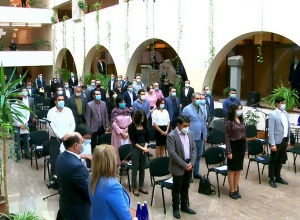 Council of Elders start session with one minute of silence