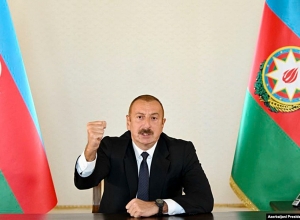 Ալիևը հայտարարել է, թե ռազմական գործողությունները կշարունակվեն մինչև հայկական զորքերի դուրս բերումը Ղարաբաղից