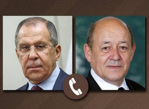 Главы МИД РФ и Франции обсудили ситуацию в Нагорном Карабахе