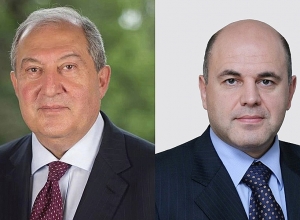 Russian PM congratulates Armenian President on New Year and Christmas