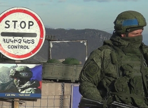 Мониторинг обстановки российскими миротворцами в Нагорном Карабахе